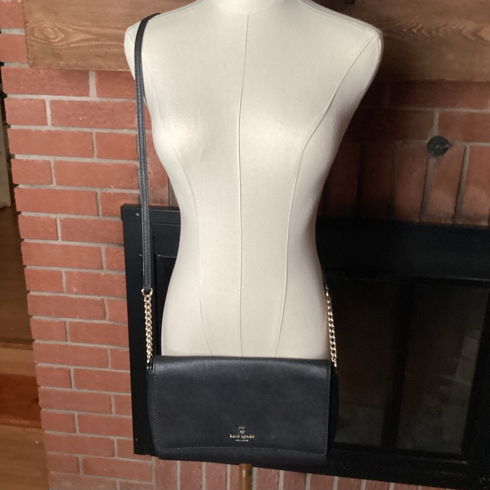 New without tag Kate Spade black crossbody purse black